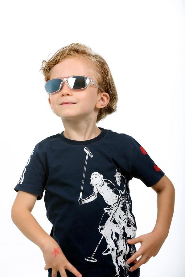 White Oval Aynalı Çocuk Güneş Gözlüğü - Image 1