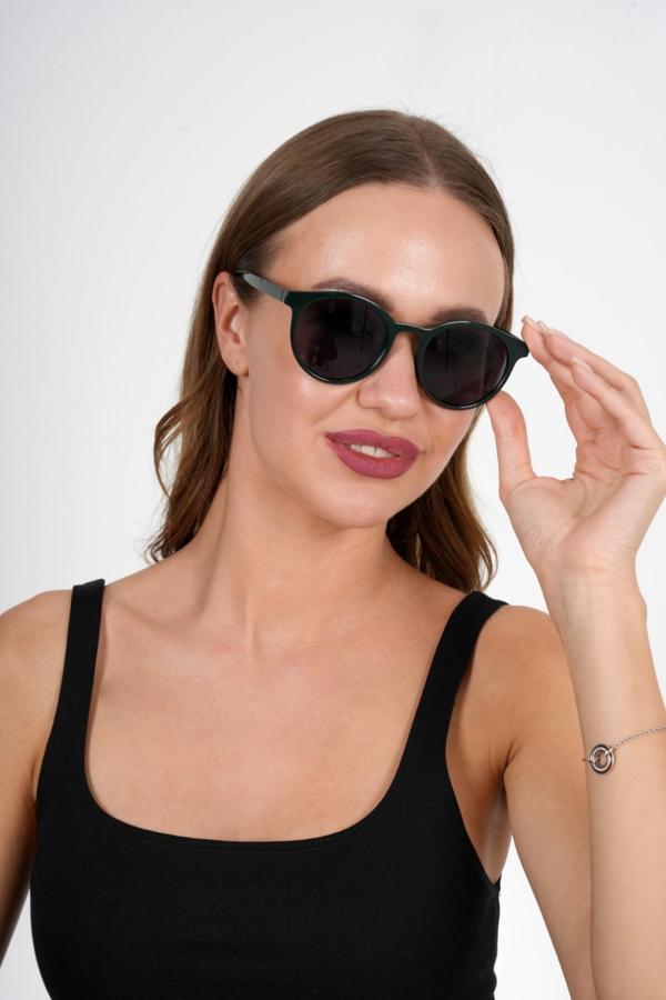 Yeşil Yuvarlak Polo Exchange Güneş Gözlüğü - Image 1