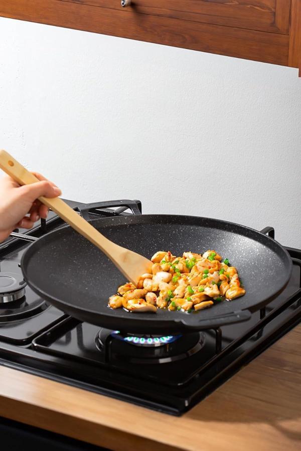 PORFEX ÇİFT YÖNLÜ SAÇ KAVURMA VE GÖZLEME TAVASI 34CM - Image 1