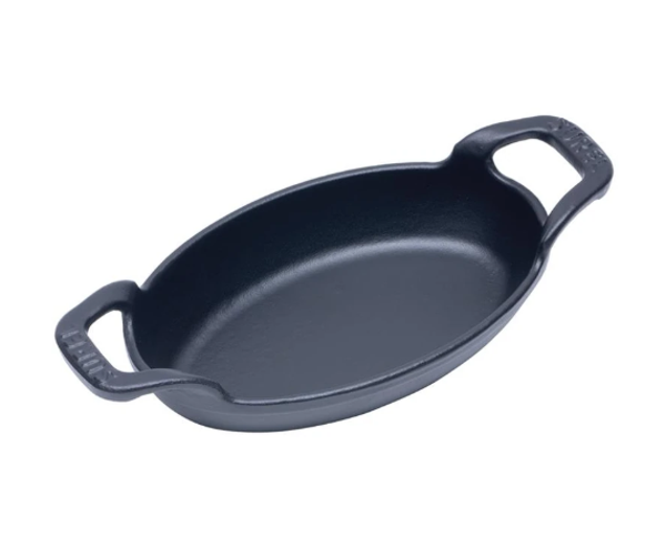 Sürel 21*13 cm Oval Düz Sahan Mat Siyah - Image 1