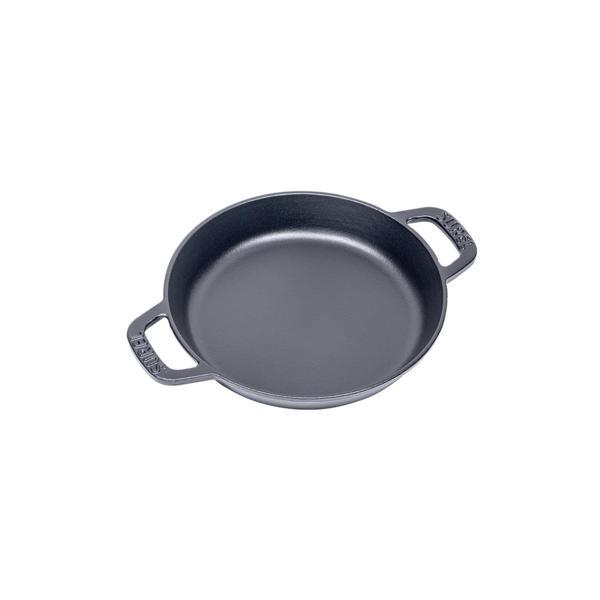 Sürel 18 cm Yuvarlak Düz Sahan Mat Siyah - Image 1