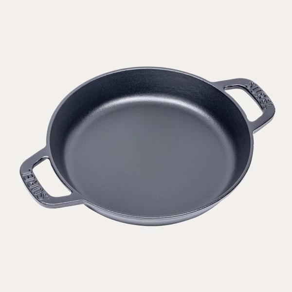 Sürel 20 cm Yuvarlak Düz Sahan Mat Siyah - Image 1