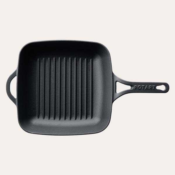 Pot Art, Kare Izgara Tava, 26 Cm, Mat Siyah - Image 1