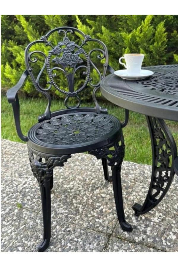 İvf Plastik Sandalye Isparta İç Mekan Dış Mekan Sandalye Isparta Ferforje Görünümlü Plastik Sandalye - Image 1