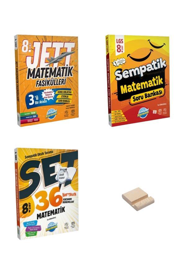 LGS 8. Sınıf Matematik Konu Anlatımı Soru Bankası ve Haftalık Deneme Seti - Ünlüler Karması Yayınları - Image 1