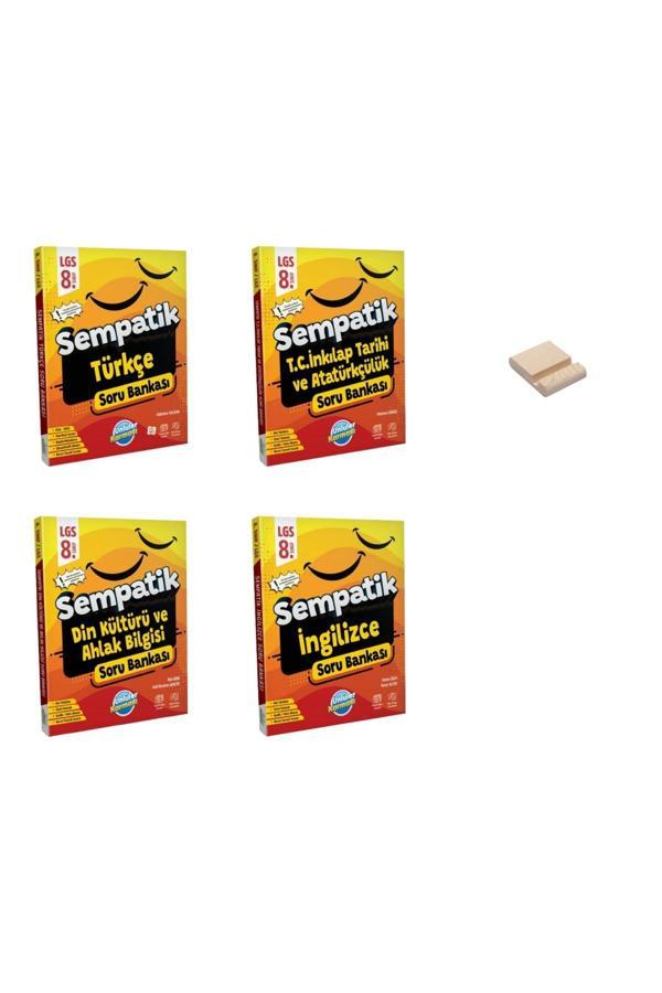 LGS 8. Sınıf Sempatik Türkçe İnkılap Din ve İngilizce Soru Bankası 4lü Set - Ünlüler Karması Yayınları - Image 1