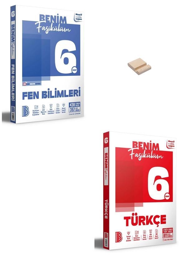 6. Sınıf Benim Fasikülüm Fen Bilimleri ve Türkçe + Telefon Standı  - Benim Hocam Yayınları - Image 1