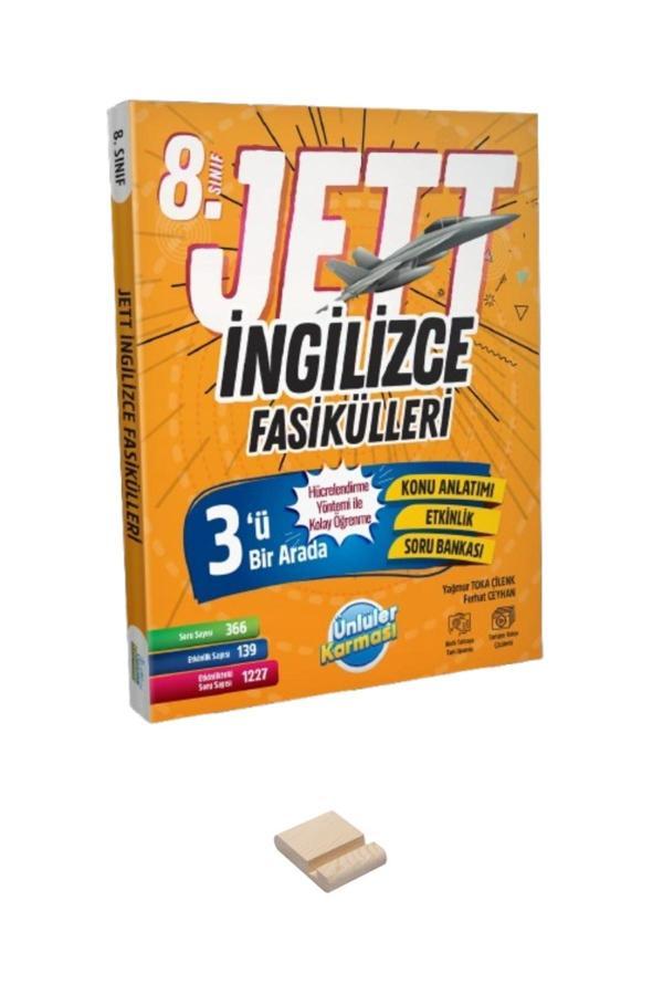 LGS 8. Sınıf Jett İngilizce Fasikülleri ve Telefon Standı - Ünlüler Karması Yayınları - Image 1
