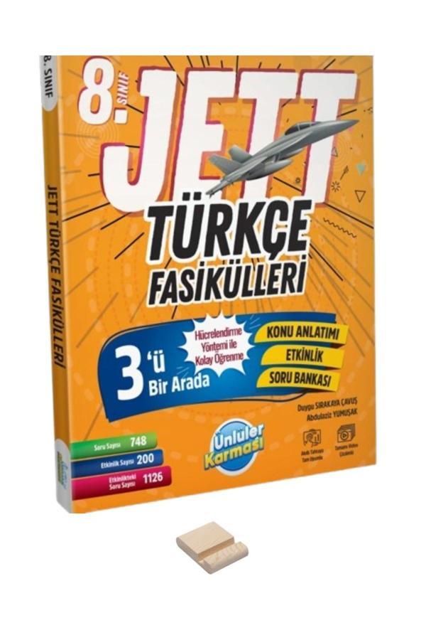 LGS 8. Sınıf Jett Türkçe Fasikülleri ve Telefon Standı - Ünlüler Karması Yayınları - Image 1