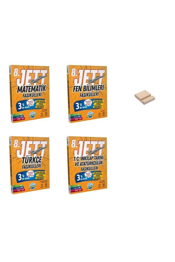 LGS 8. Sınıf JETT Matematik Fen Türkçe ve İnkılap Fasikülleri 4lü Set - Ünlüler Karması Yayınları - Image 1