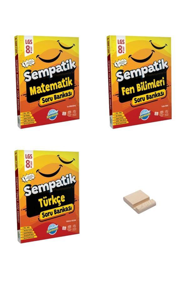 LGS 8. Sınıf Sempatik Matematik Fen Bilimleri ve Türkçe Soru Bankası 3lü Set - Ünlüler Karması Yayınları - Image 1