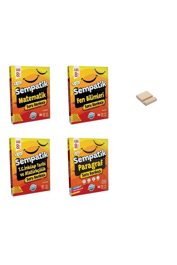 LGS 8. Sınıf Sempatik Matematik Fen İnkılap ve Paragraf Soru Bankası 4lü Set - Ünlüler Karması Yayınları - Image 1