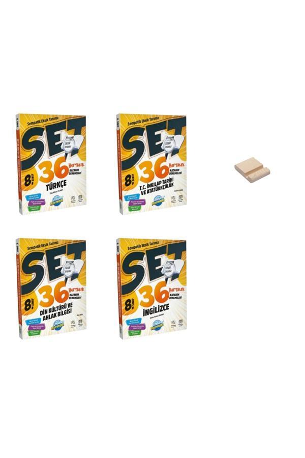 LGS 8. Sınıf Sempatik Türkçe İnkılap Din ve İngilizce Haftalık Denemeleri 4lü Set - Ünlüler Karması Yayınları - Image 1