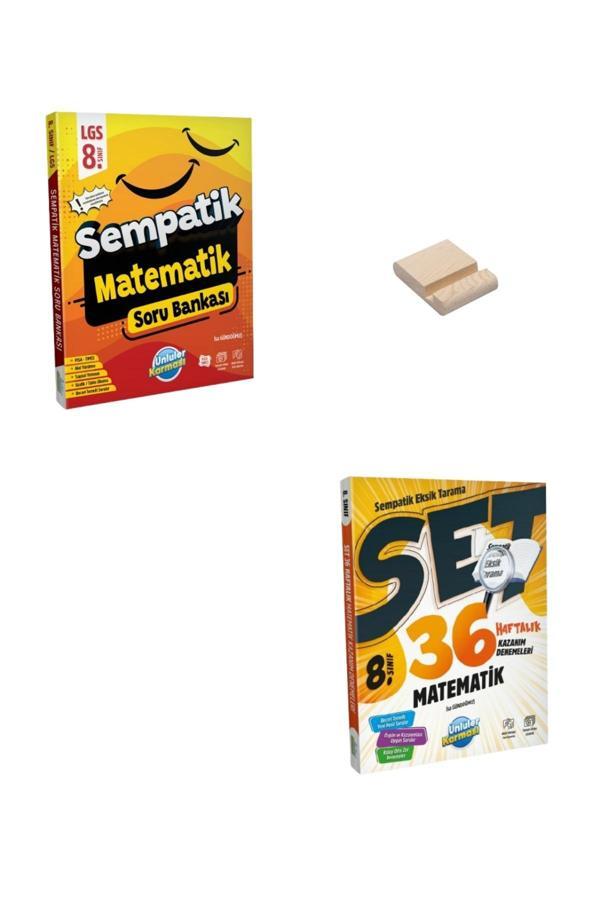 LGS 8. Sınıf Matematik Sempatik Soru Bankası ve Haftalık Kazanım Denemeleri - Ünlüler Karması Yayınları - Image 1