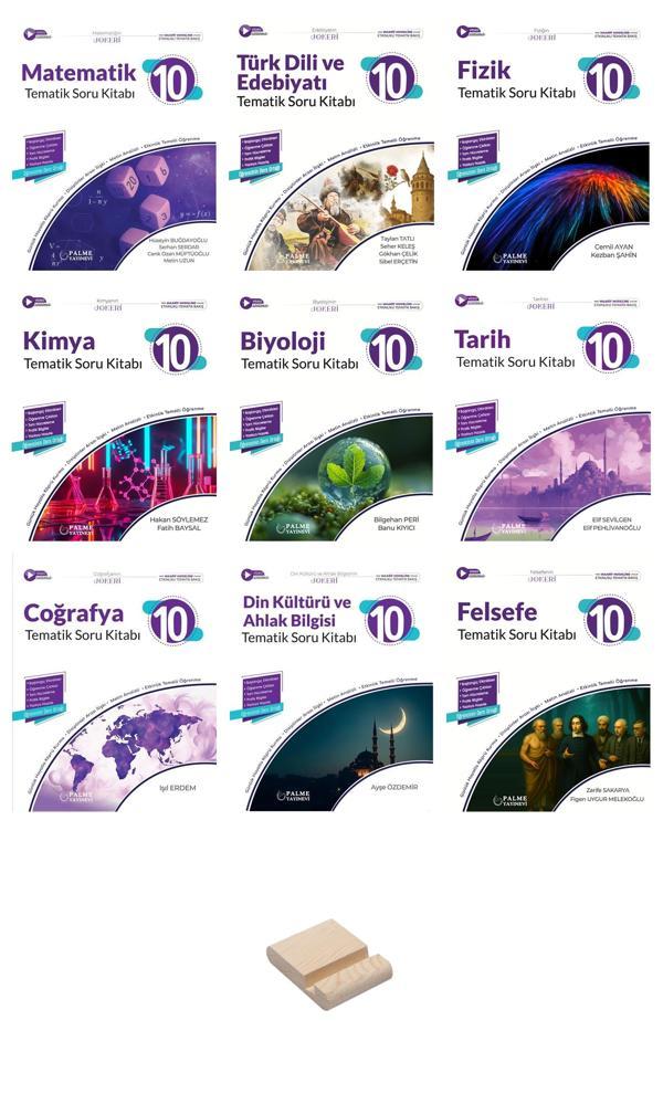 10. Sınıf Joker Tüm Dersler Tematik Soru Bankası 9lu Set + Telefon Standı - Palme Yayınları - Image 1