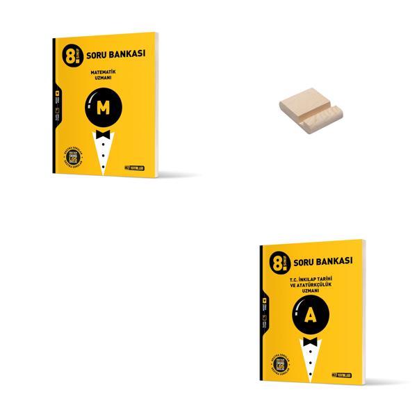 LGS 8. Sınıf Uzman Matematik ve İnkılap Soru Bankası Yeni + Telefon Standı  - Hız Yayınları - Image 1