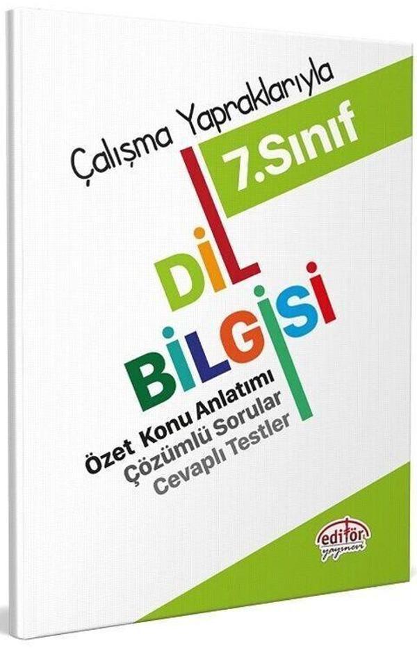 Editör Yayınevi 7. Sınıf Dil Bilgisi Özet Konu Anlatımı - Editör Yayınevi - Image 1