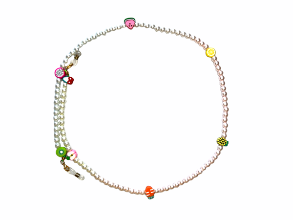 İnci Top Meyveli Gözlük Zinciri - Kolye - Bileklik - Image 1