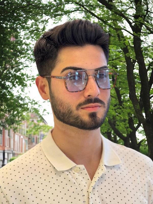 0039 Brown/Blue 54 Olivier Philippe Güneş Gözlüğü - Image 1