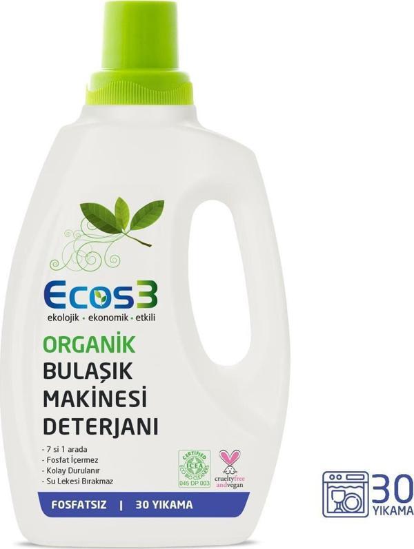 Ecos3 Ekolojik Bulaşık Makinesi Jeli  (750 ML) - Image 1