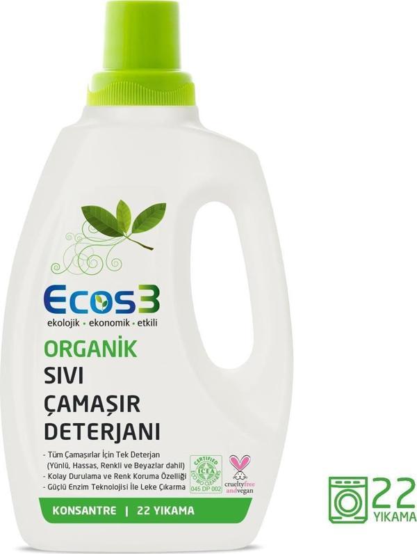 Ecos3 Ultra Konsantre Sıvı Çamaşır Deterjanı 750ml - Image 1