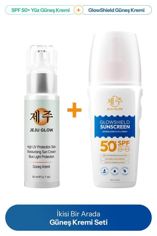 Jeju Glow 50 Spf Yüz Ve Vücut Güneş Kremi Seti 50 Ml + 200 Ml - Image 1