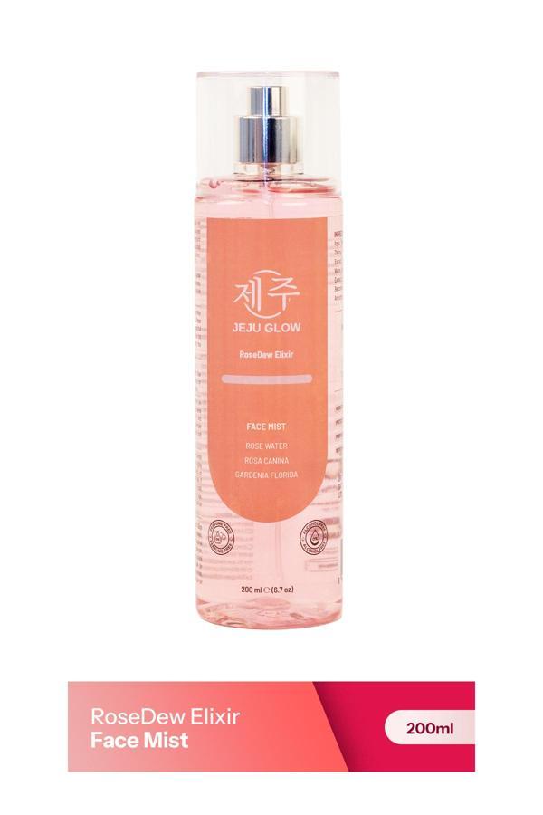 Jeju Glow %100 Saf Gül Suyu & Bitki Özleri Ile Nemlendirici Arındırıcı Besleyici Tonik (Face Mist) - Image 1