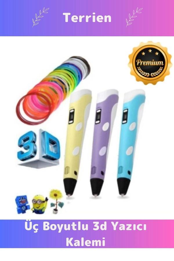 Özel Üretim Bükülebilir ABS Plastik 3D Çocuk Renkli Filament Üç Boyutlu Çizim Yazıcı Kalemi - Image 1