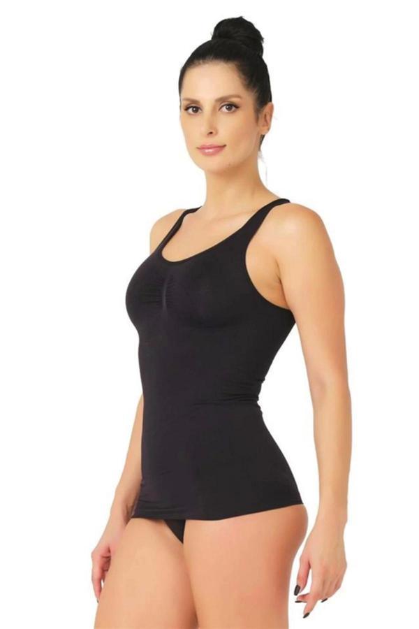 Yeni Sezon 2 Beden İnce Görünüm Sıkılaştırıcı Şekillendirici Esnek Kalın Askılı Kadın Atlet Korse - Image 1