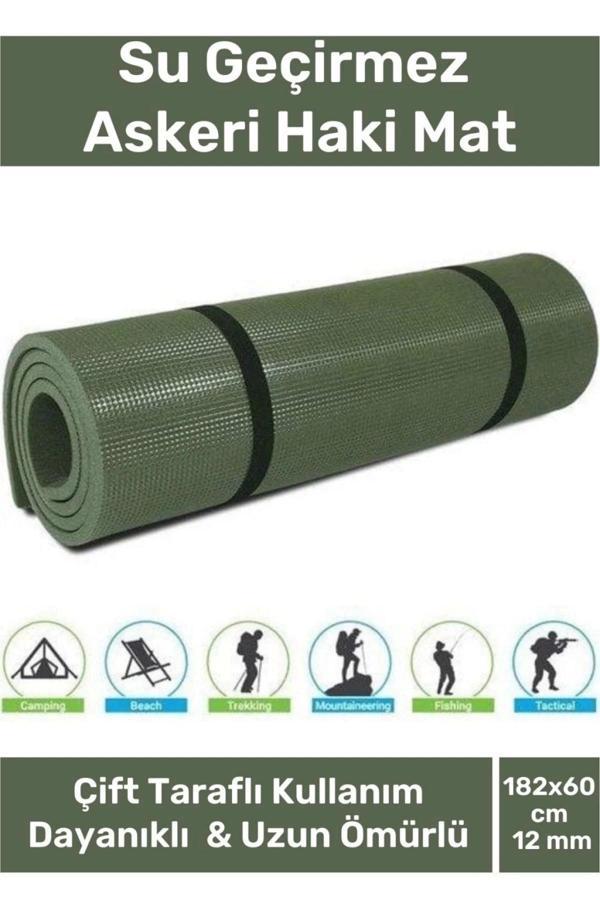 Özel Su Geçirmez 182x60cm Hafif Pratik Dayanıklı Isı Yalıtım 12mm Kalınlık Köpük Askeri Haki Mat - Image 1