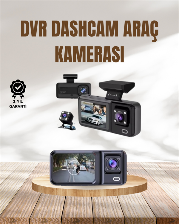 Wi-Fi Destekli Araç Kamerası: 2.7” Ekran, 128GB Destek ve IR Gece Görüş - Image 1