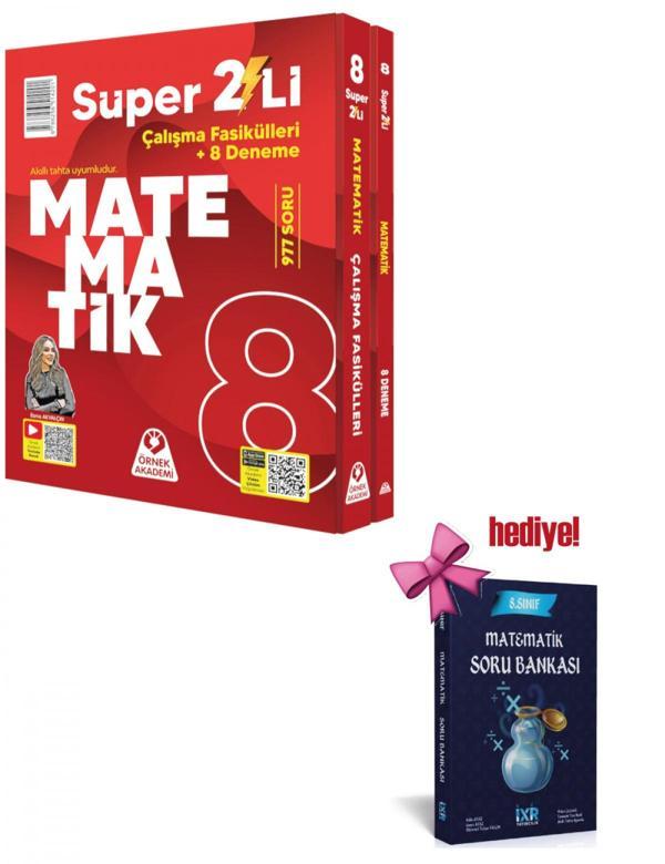 Örnek Akademi 8. Sınıf Süper İkili Matematik Seti + Matematik Soru Hediyeli - Örnek Akademi Yayınları - Image 1