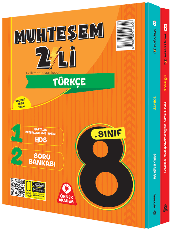 Örnek Akademi 8. Sınıf Muhteşem İkili Türkçe Seti Örnek Akademi Yayınları - Örnek Akademi Yayınları - Image 1