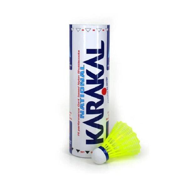 Karakal Nat x6 Yellow Shuttles Blue Badminton Topu - Image 1