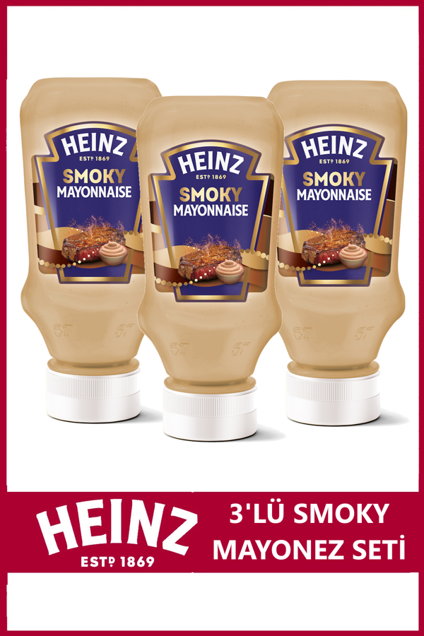 Heinz Smoky Mayonez 225 gr x 3 Adet - Image 1