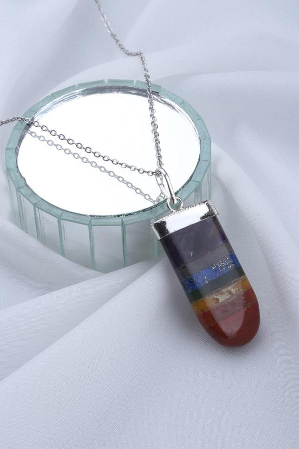 Çakra Doğaltaşlı Kolye Ucu (Hindistan) - KL0187 - Image 1