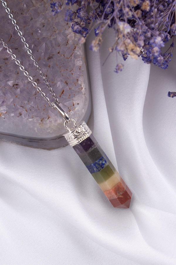 Çakra Doğaltaşlı Kolye Ucu (Hindistan ) - KL0188 - Image 1