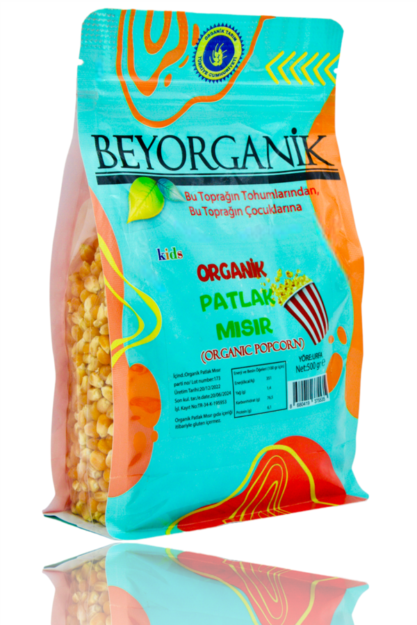 Organik Patlak Mısır 500gr (PESTİSİT ve AFLATOKSİN ANALİZLİ) - Image 1