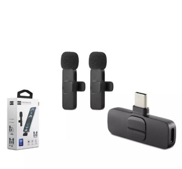 Hadron Hdx2788 Kablosuz 2-Mikrofon Type-C Siyah - Image 1
