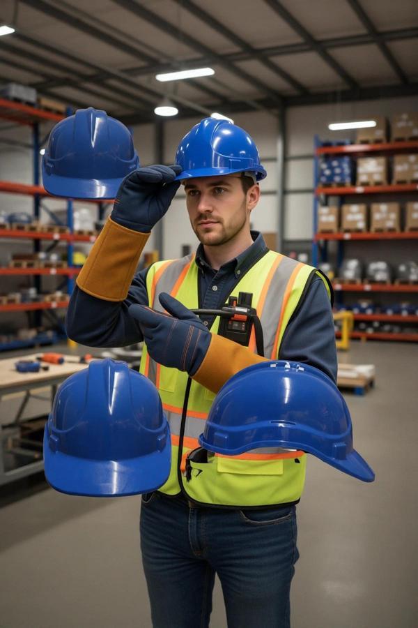 Plastik Baret Ayarlanabilir ve Darbeye Dayanıklı ISG Başlığı Kb660 Karam Vidalı - Image 1