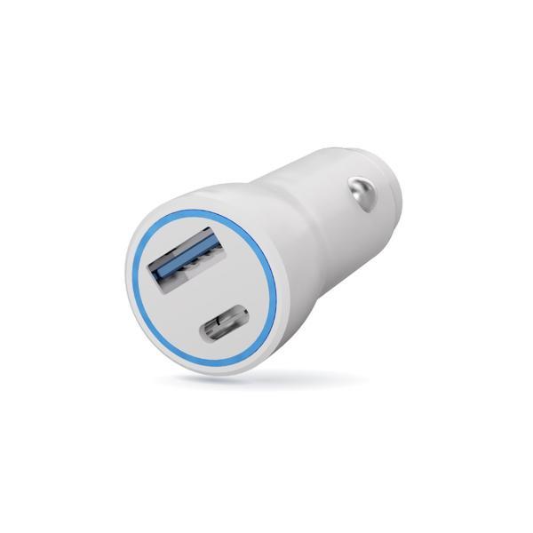 Polosmart PBS134 Hızlı 1 USB 1 PD Çıkışlı 20W Araç Şarjı Beyaz - Image 1