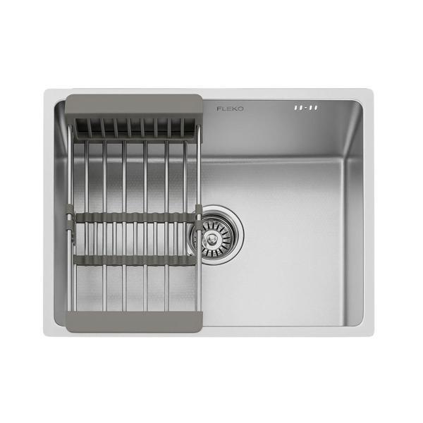 Fleko Lotus Inox 50.40 Petek Dokulu Paslanmaz Çelik Mutfak Eviyesi - Image 1