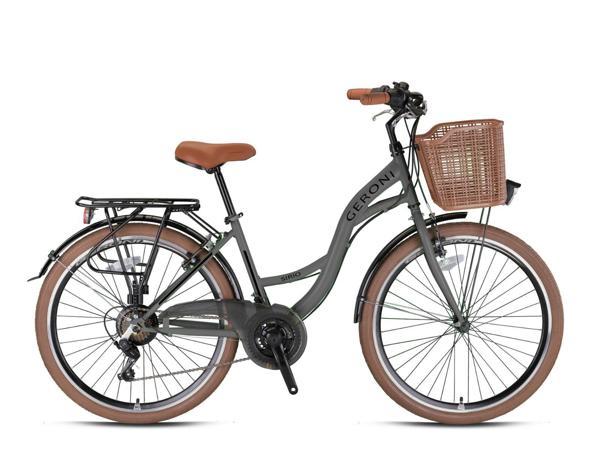 SIRIO - 28" City Bike - 21 Vites - V.B. - Nardo Gri - Siyah  - Shimano - Image 1