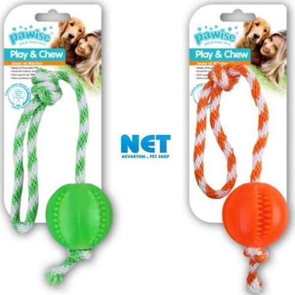 Pawise Kemirme Oyuncağı İpli Top 40 cm  - Image 1