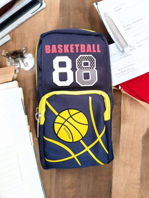 Relaxion Üç Gözlü Greyhound Basketball Sarı Kalem Çantası/Kalemlik (160) - Image 1