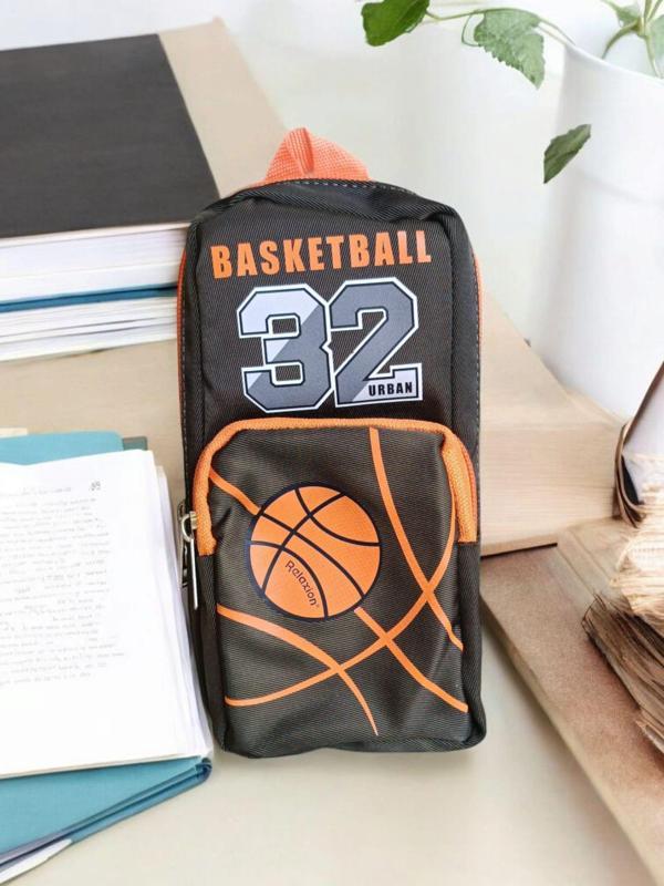 Relaxion Üç Gözlü Greyhound Basketball Turuncu Kalem Çantası/Kalemlik (160) - Image 1