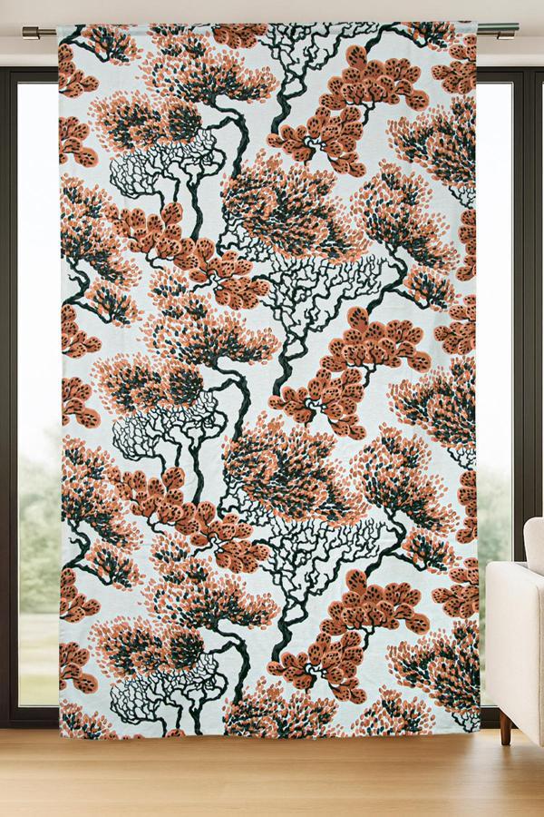 Taiga Fon Perde Bej Turuncu 140x240 - Image 1