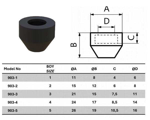 903-2 Baskı Pabucu 23890-3 ADET FİYATIDIR - Image 1