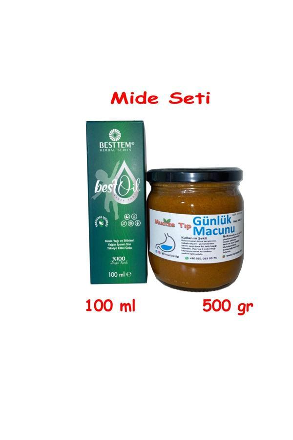 Mucize Tıp Günlük Seti (500 Gr Günlük Macunu Ve 100 Ml Bestoil - Image 1