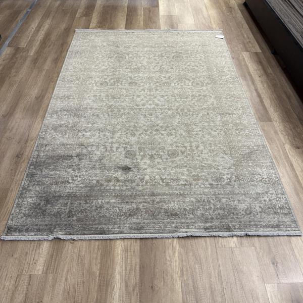 Hoom Rugs Overdye OVR07 Krem Bej Doğal Bambu & Viskon Modern Salon Halısı - Image 1